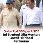 Pemerintah Akan Bikin Target Besar Besaran Harga Per Dollar Rp. 1.000