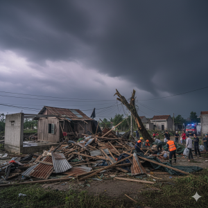Tornado Dahsyat di Ninh Bình, Vietnam: 9 Orang Tewas dan Kerusakan Meluas