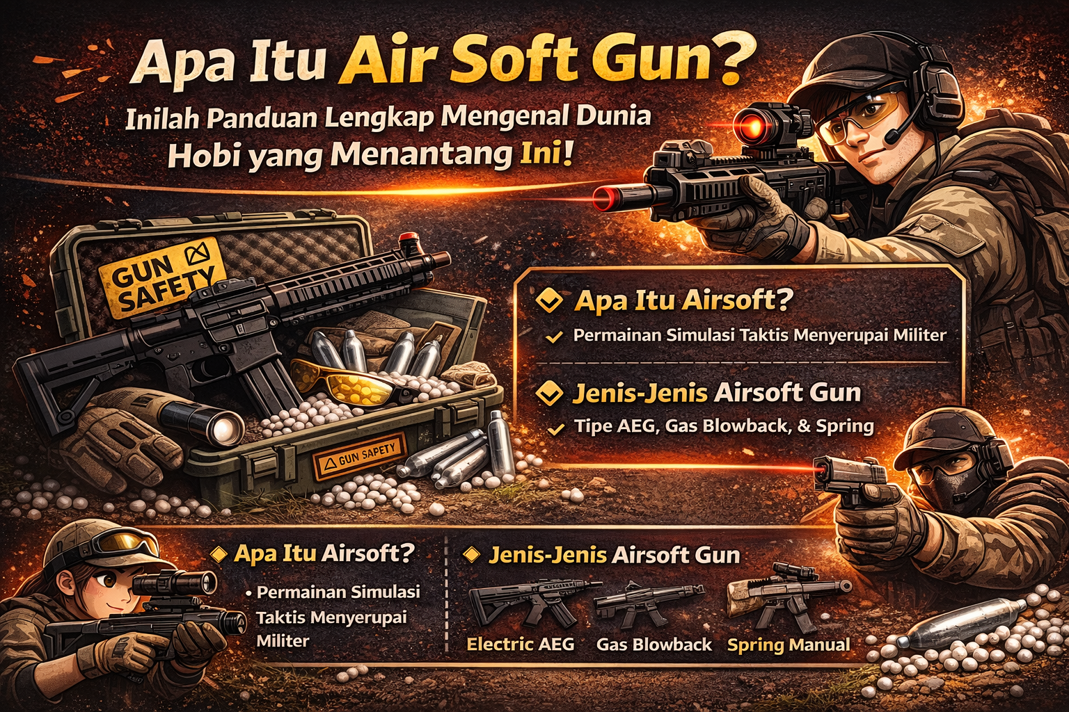 Apa Itu Air Soft Gun? Inilah Panduan Lengkap Mengenal Dunia Hobi yang Menantang Ini!